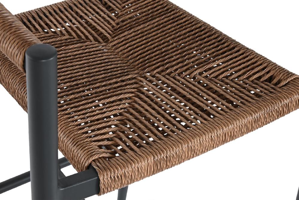 Dekodonia TABURETE ALUMINIO Y RATÁN