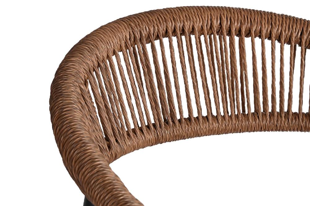 Dekodonia TABURETE ALUMINIO Y RATÁN