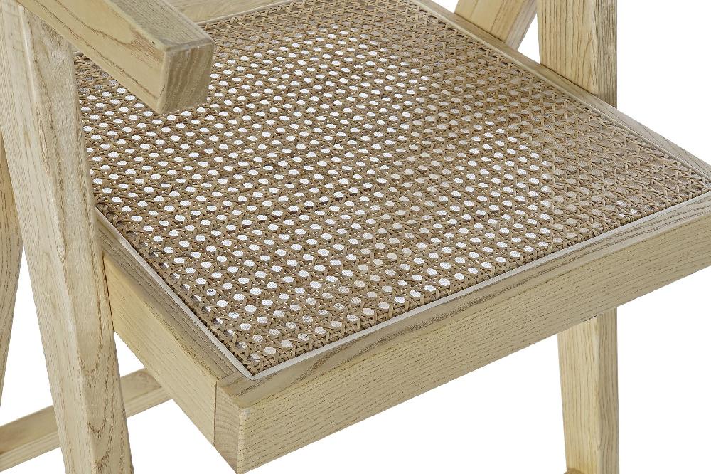 Dekodonia TABURETE OLMO Y RATÁN CLARO