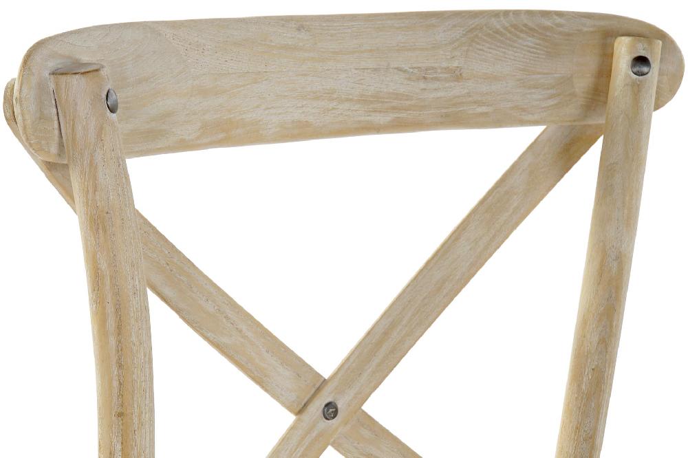 Dekodonia TABURETE OLMO Y RATÁN ENVEJECIDO