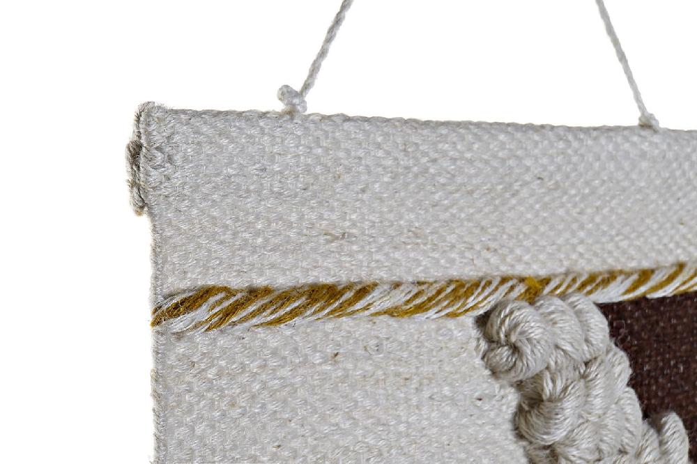 Dekodonia Tapiz Yute Algodón Flecos Multicolor