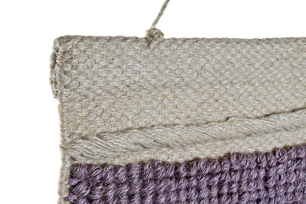 Dekodonia Tapiz Yute Algodón Flecos Multicolor