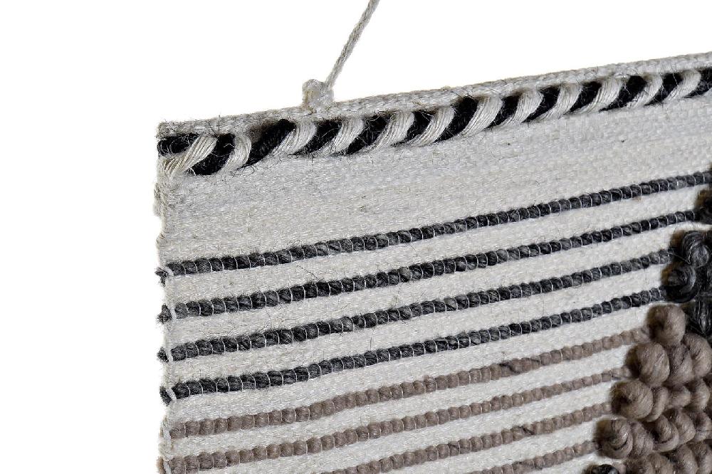 Dekodonia Tapiz Yute Lana Flecos Multicolor