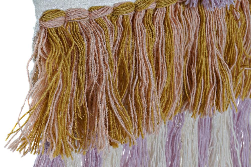 Dekodonia Tapiz Yute Lana Flecos Multicolor