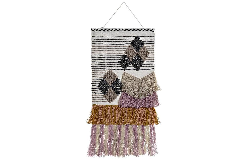 Dekodonia Tapiz Yute Lana Flecos Multicolor