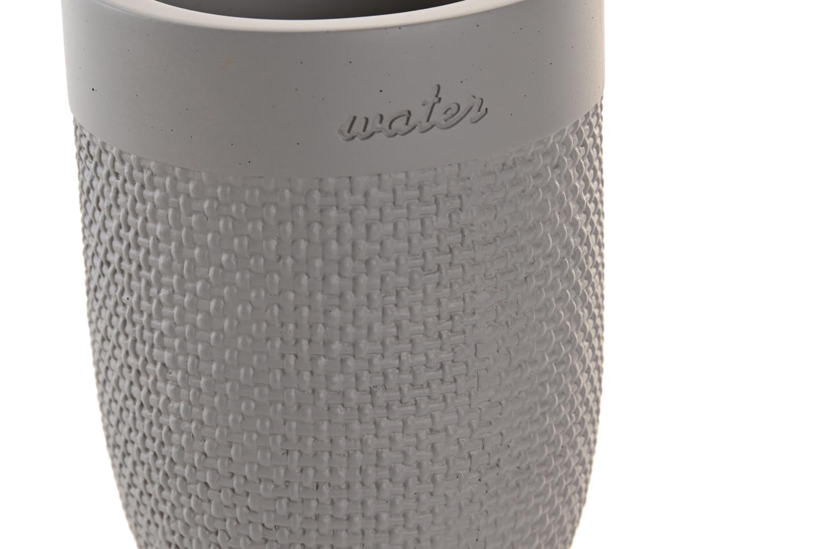 Dekodonia VASO CEMENTO 8X8X10 5 MATE GRIS