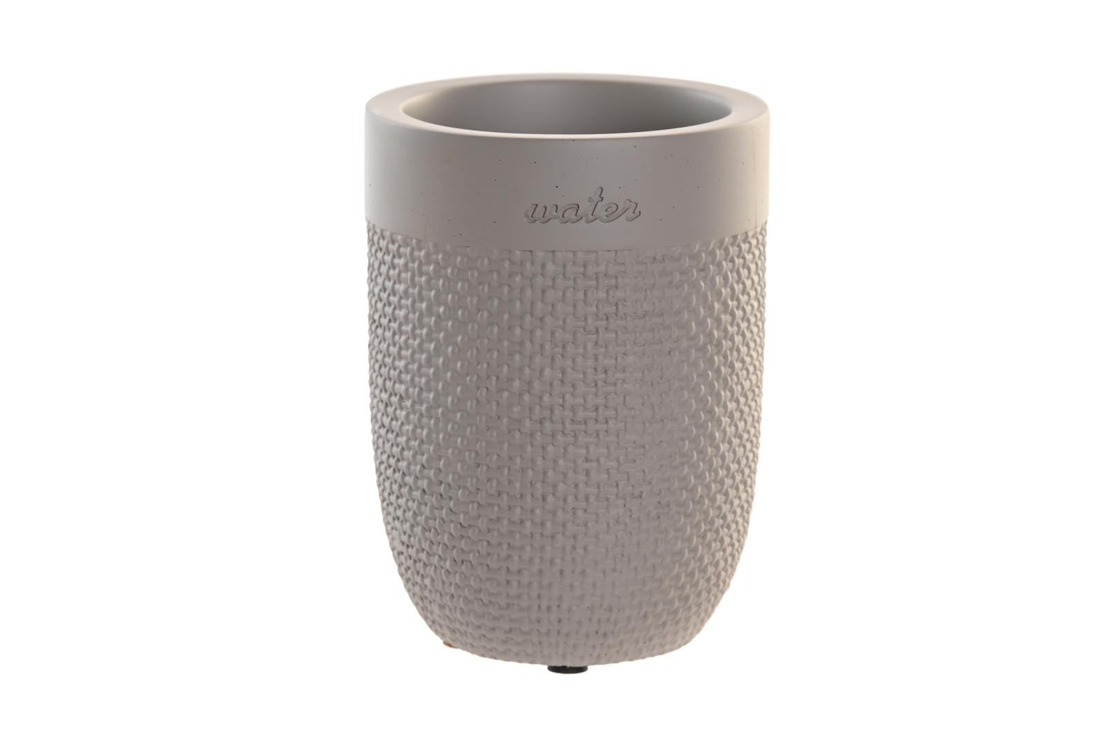 Dekodonia VASO CEMENTO 8X8X10 5 MATE GRIS
