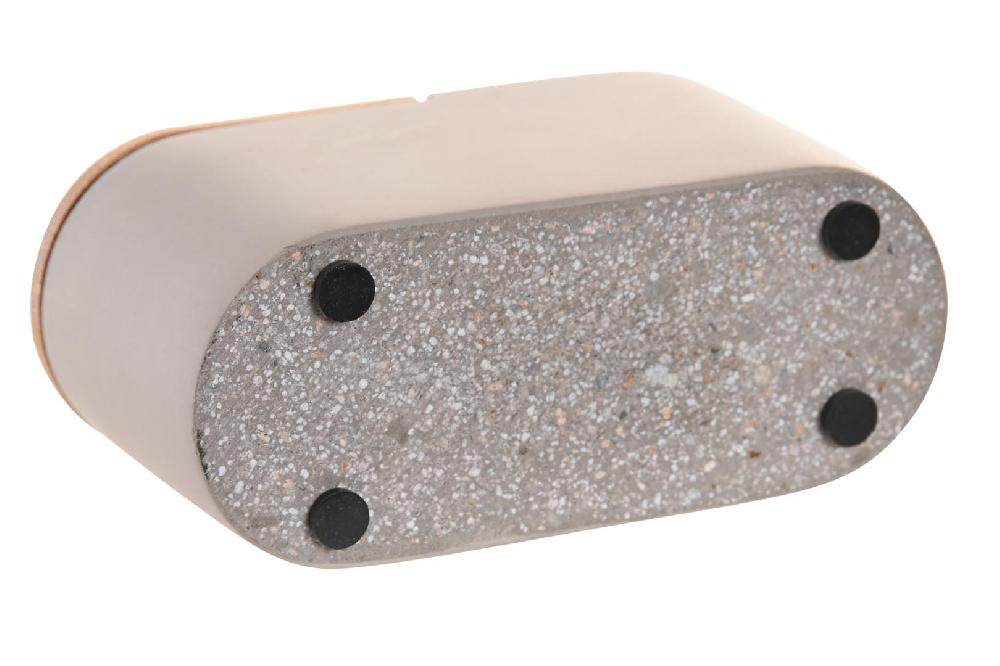 Dekodonia Vaso Cemento Bambu 11×4 5×6 Mate Gris