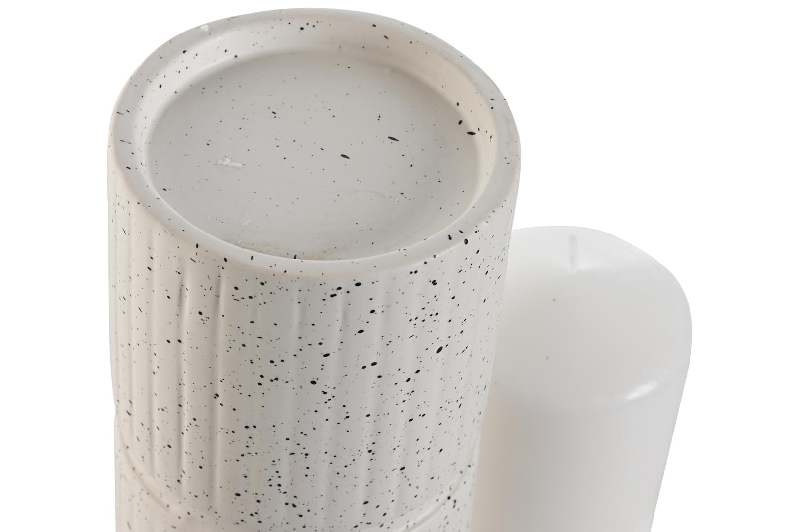 Dekodonia VELA CON SOPORTE CERÁMICA ALTO