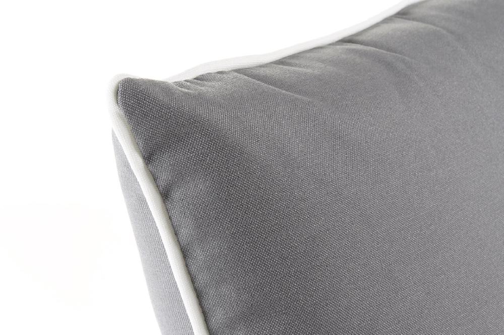 Dekodonia Dos Cojines Poliester 40x10x40 0 500 Gr K Gris
