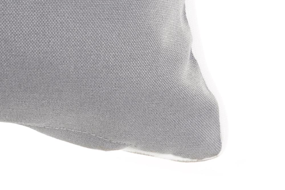 Dekodonia Dos Cojines Poliester 40x10x40 0 500 Gr K Gris