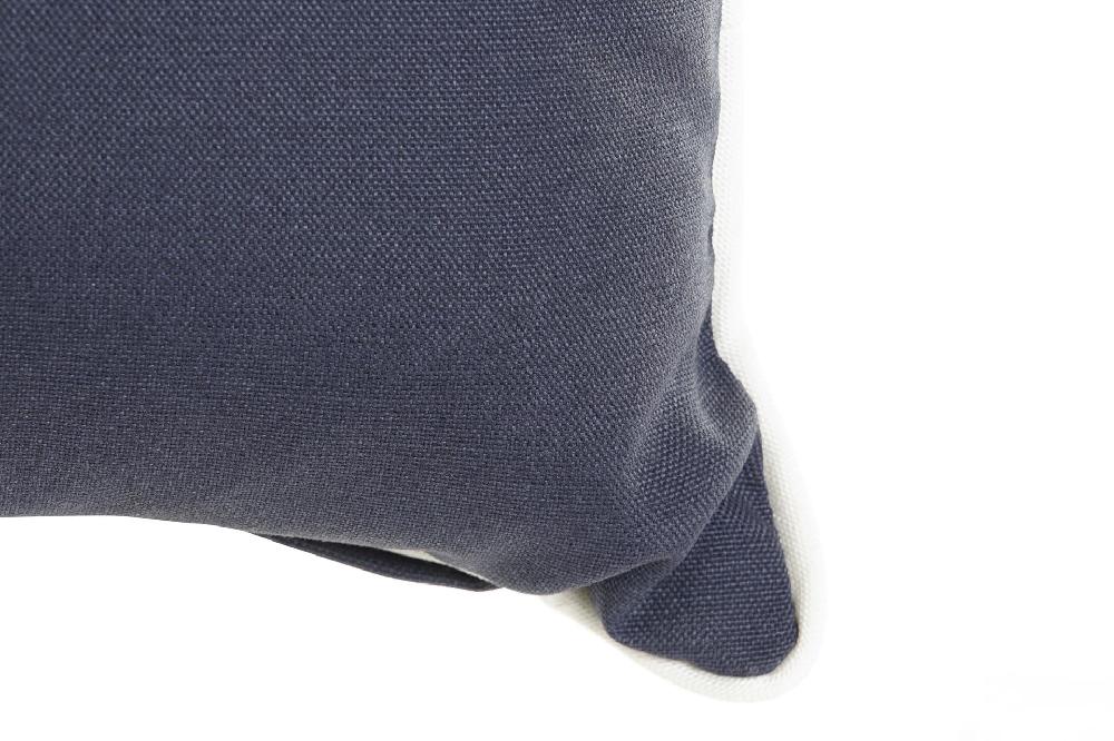 Dekodonia Dos Cojines Poliester 40x10x40 522 Azul Marino