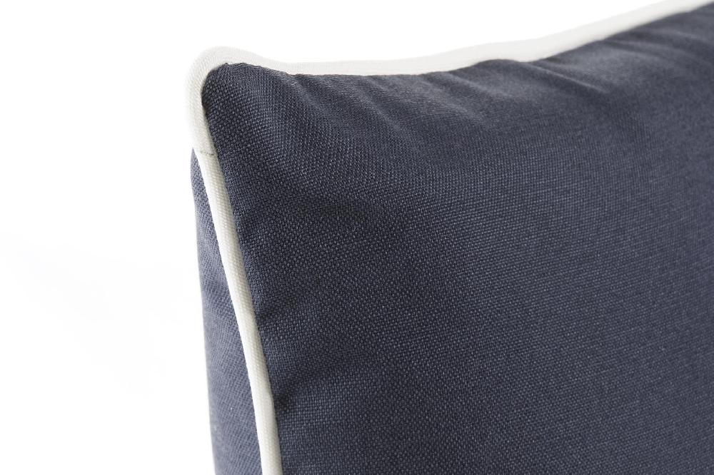 Dekodonia Dos Cojines Poliester 40x10x40 522 Azul Marino