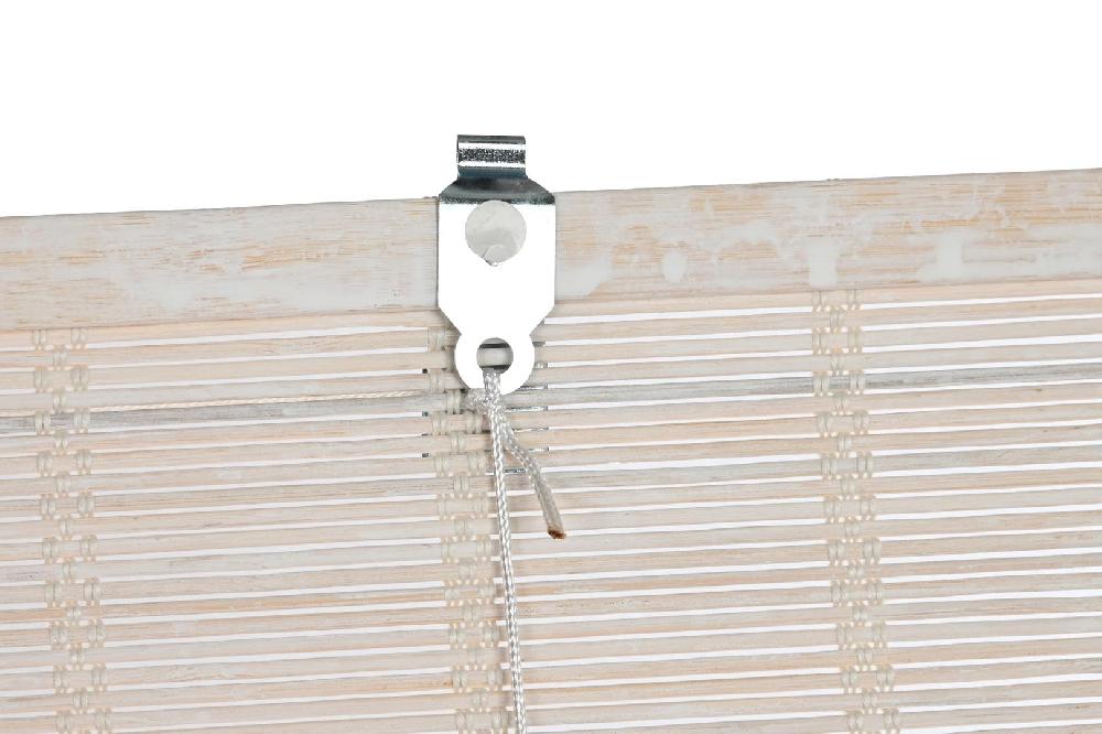 Dekodonia ESTOR BAMBÚ ENROLLABLE BARNIZADO BLANCO 120CM