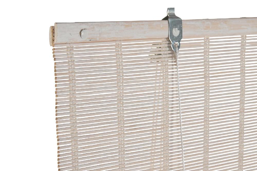 Dekodonia ESTOR BAMBÚ ENROLLABLE BARNIZADO BLANCO 60CM