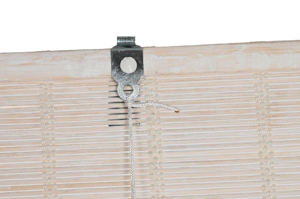 Dekodonia ESTOR BAMBÚ ENROLLABLE BARNIZADO BLANCO 60CM