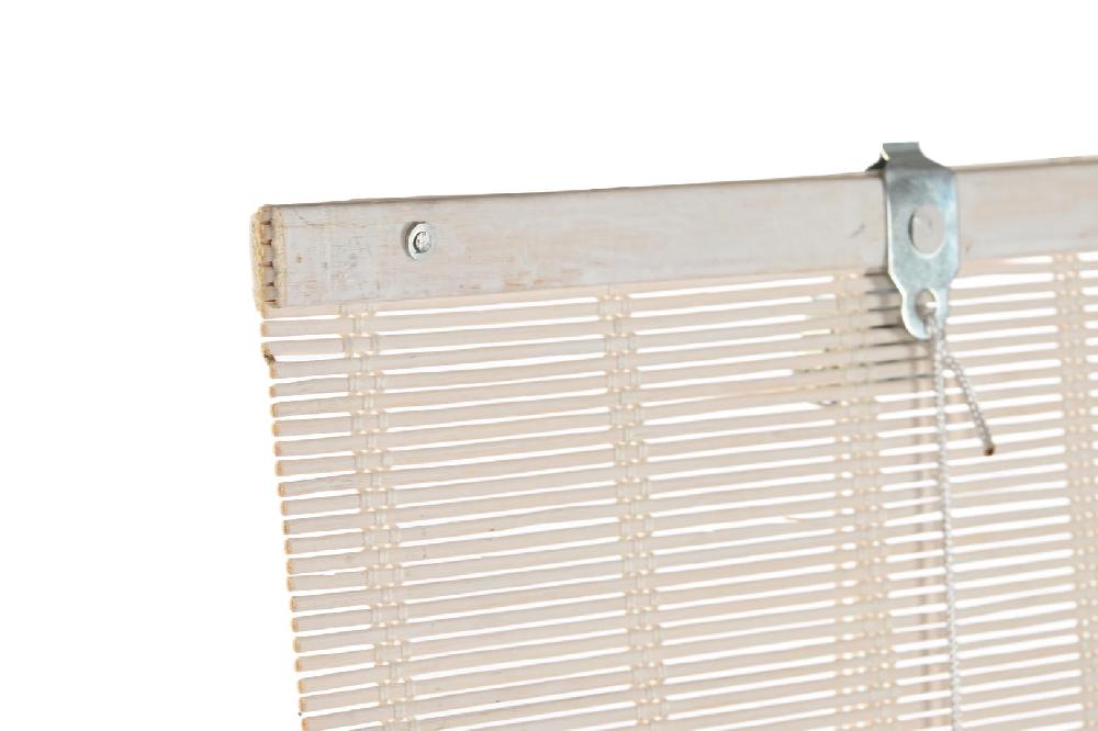 Dekodonia ESTOR BAMBÚ ENROLLABLE BARNIZADO BLANCO 90CM