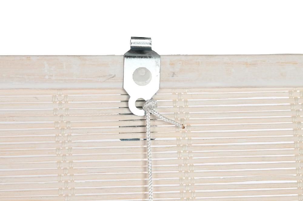 Dekodonia ESTOR BAMBÚ ENROLLABLE BARNIZADO BLANCO 90CM