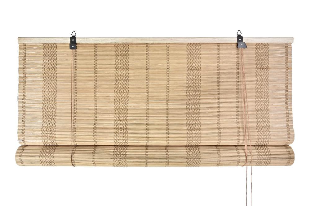 Dekodonia ESTOR BAMBÚ ENROLLABLE MARRÓN CLARO 120CM