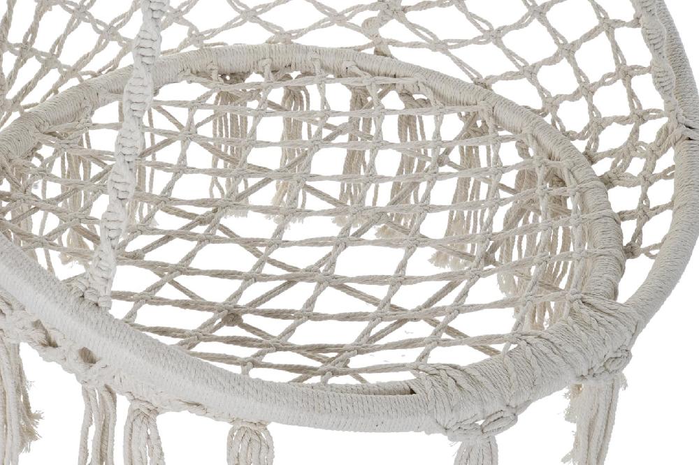 Dekodonia Hamaca Algodon Acero 80x63x120 100kgs Beige