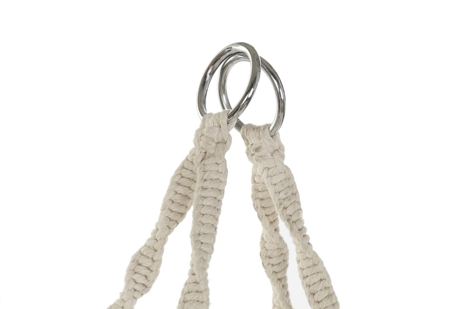 Dekodonia Hamaca Algodon Acero 80x63x120 100kgs Beige