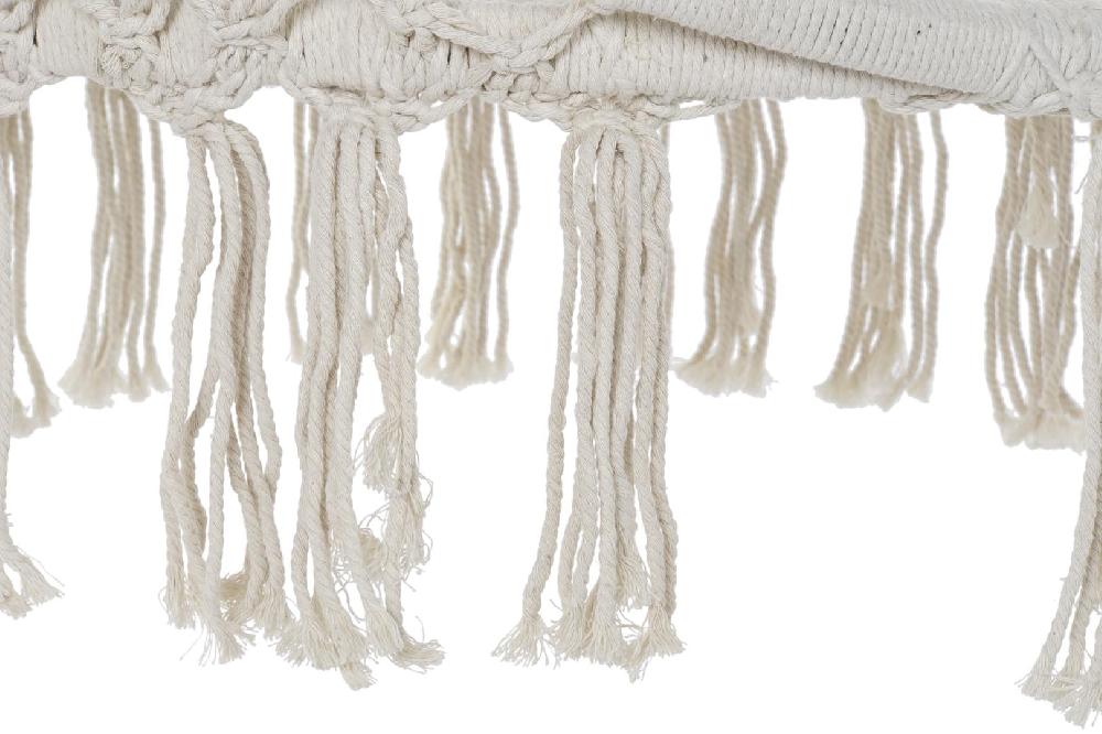 Dekodonia Hamaca Algodon Acero 80x63x120 100kgs Beige