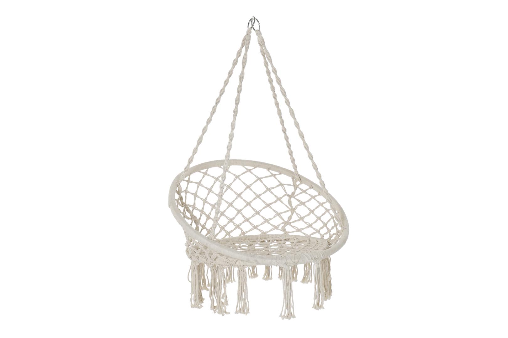 Dekodonia Hamaca algodon acero 80x63x120 100kgs beige