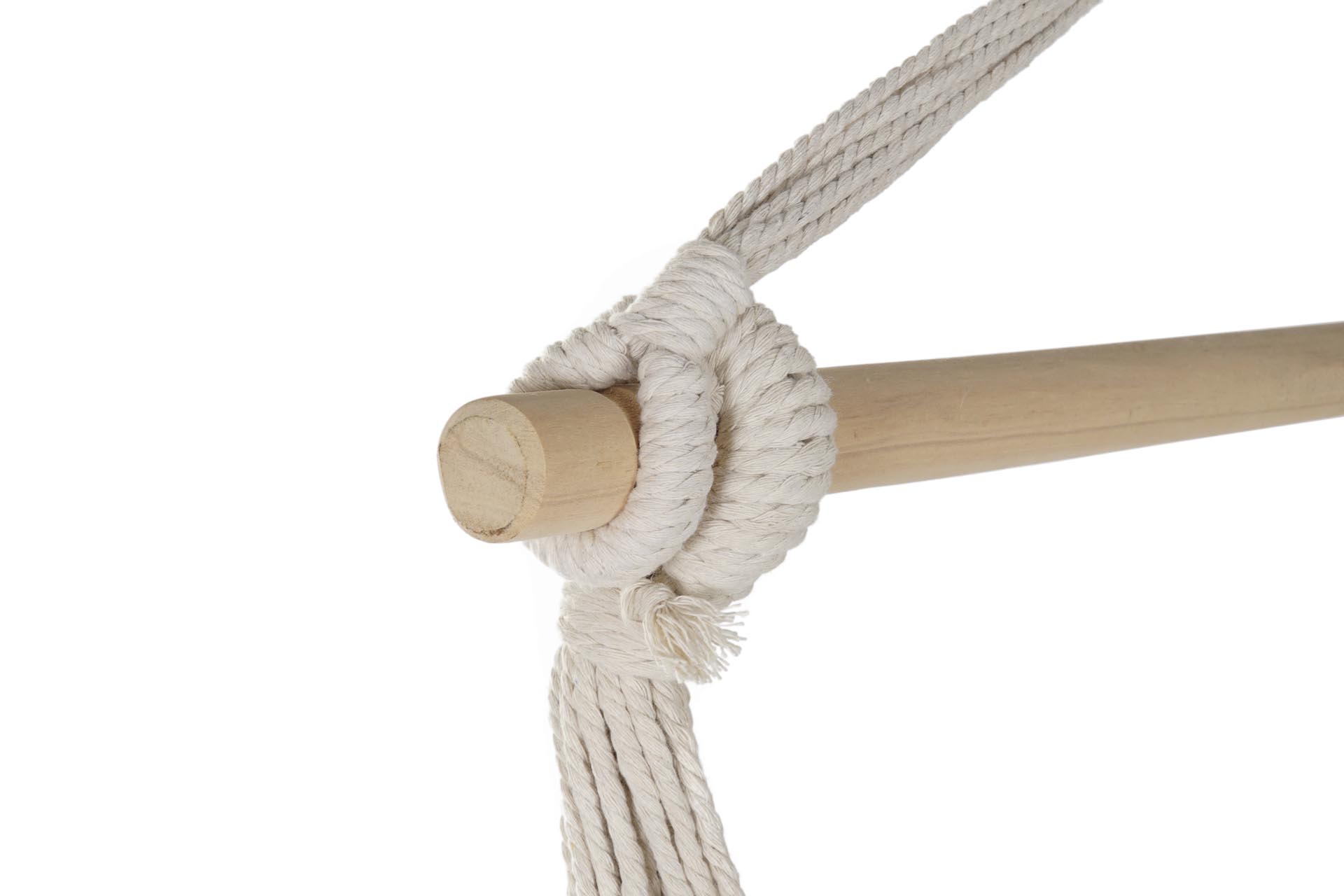 Dekodonia Hamaca Algodon Pino 90x90x135 100kgs Cojin Beige