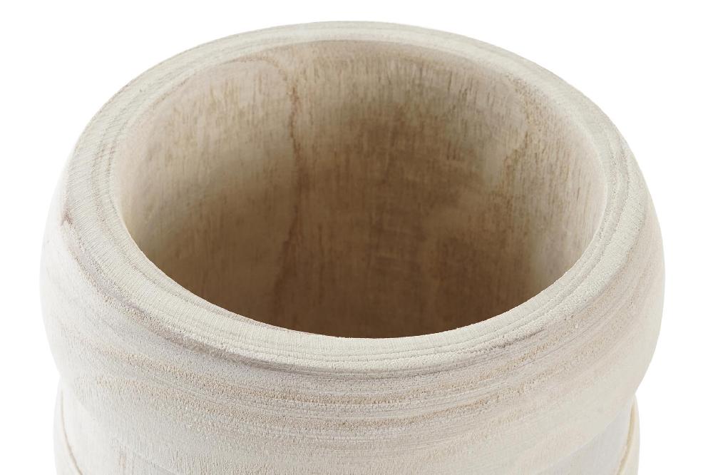 Dekodonia Macetero Paulownia 15x15x20 Natural Marron