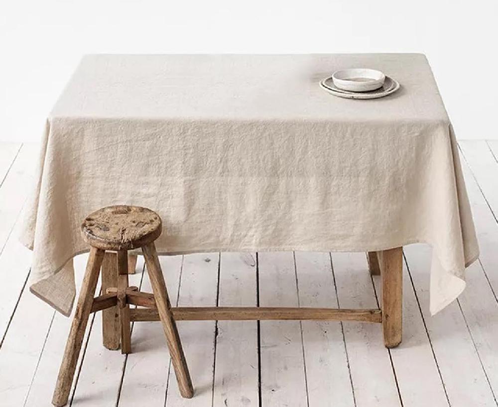 Dekodonia MANTEL LINO CON CUATROS SERVILLETAS PEQUEÑO