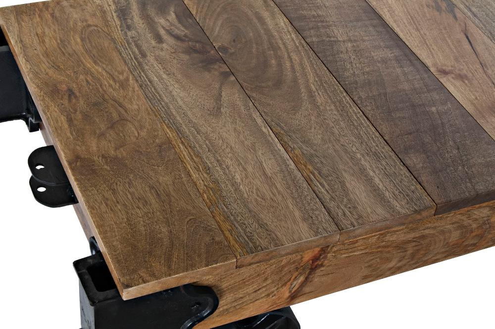 Dekodonia MESA CENTRO MANGO METAL 120X56X41 62 00 RUEDAS