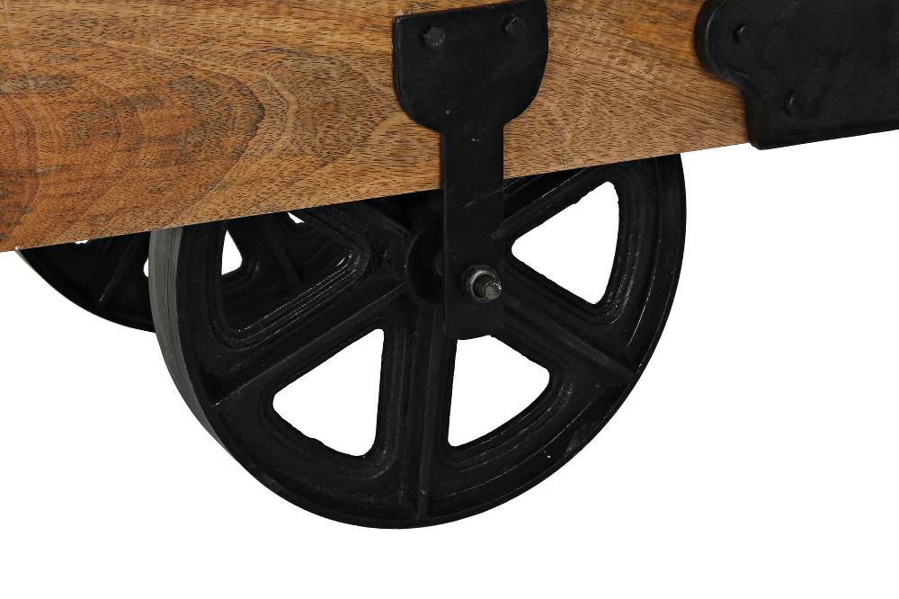 Dekodonia MESA CENTRO MANGO METAL 120X56X41 62 00 RUEDAS