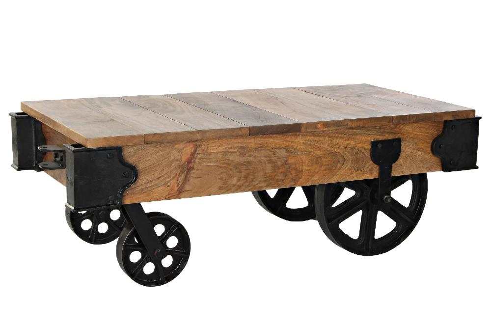 Dekodonia MESA CENTRO MANGO METAL 120X56X41 62 00 RUEDAS