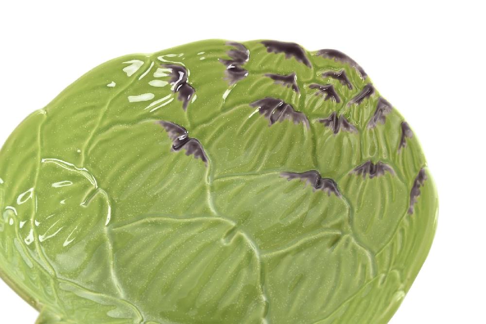 Dekodonia Pack Cuatro Plato Gres Alcachofa Verde Pequeño