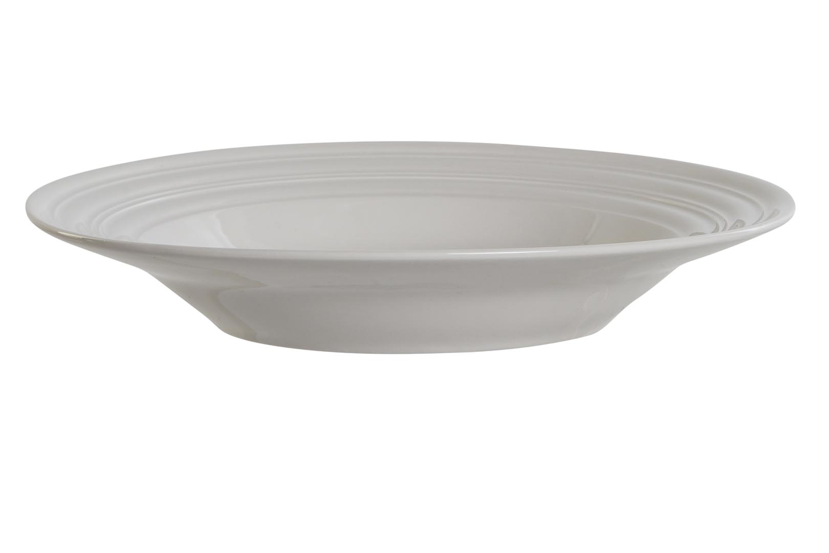 Dekodonia PACK OCHO PLATOS LLANOS MEDIANOS PORCELANA BLANCA