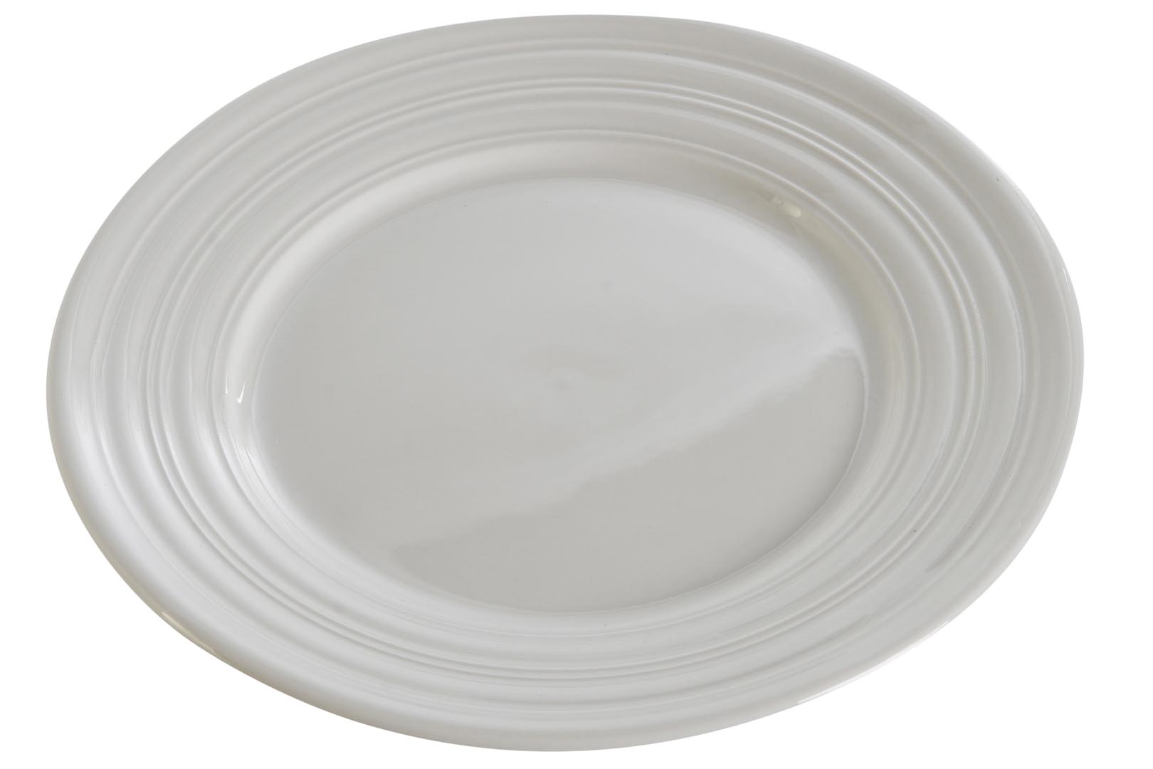 Dekodonia PACK OCHO PLATOS LLANOS PEQUEÑOS PORCELANA BLANCA