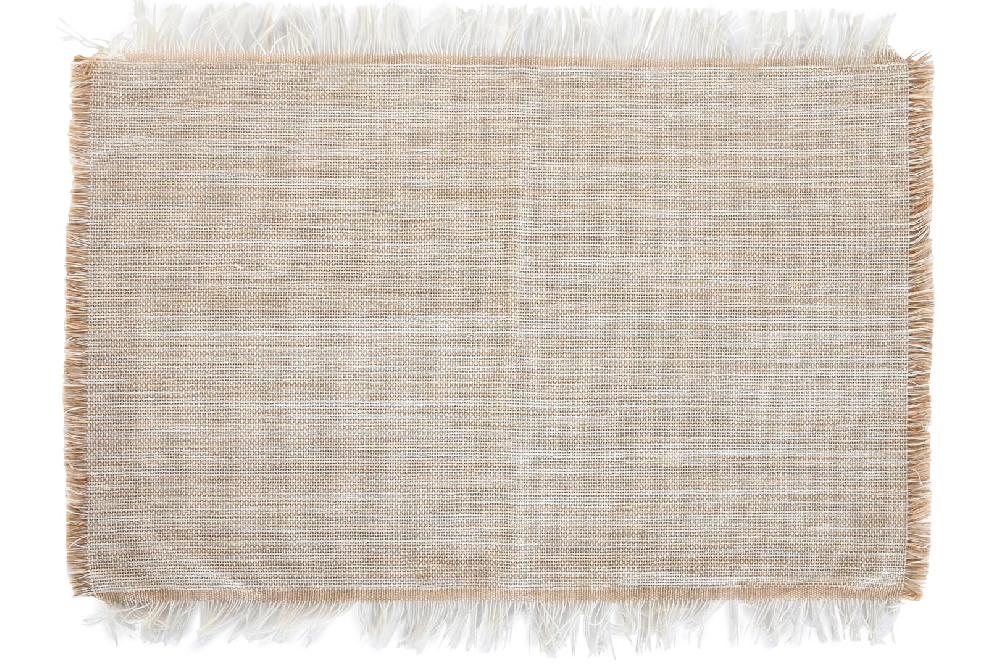 Dekodonia PACK SEIS MANTELES INDIVIDUALES RECICLADO BEIGE