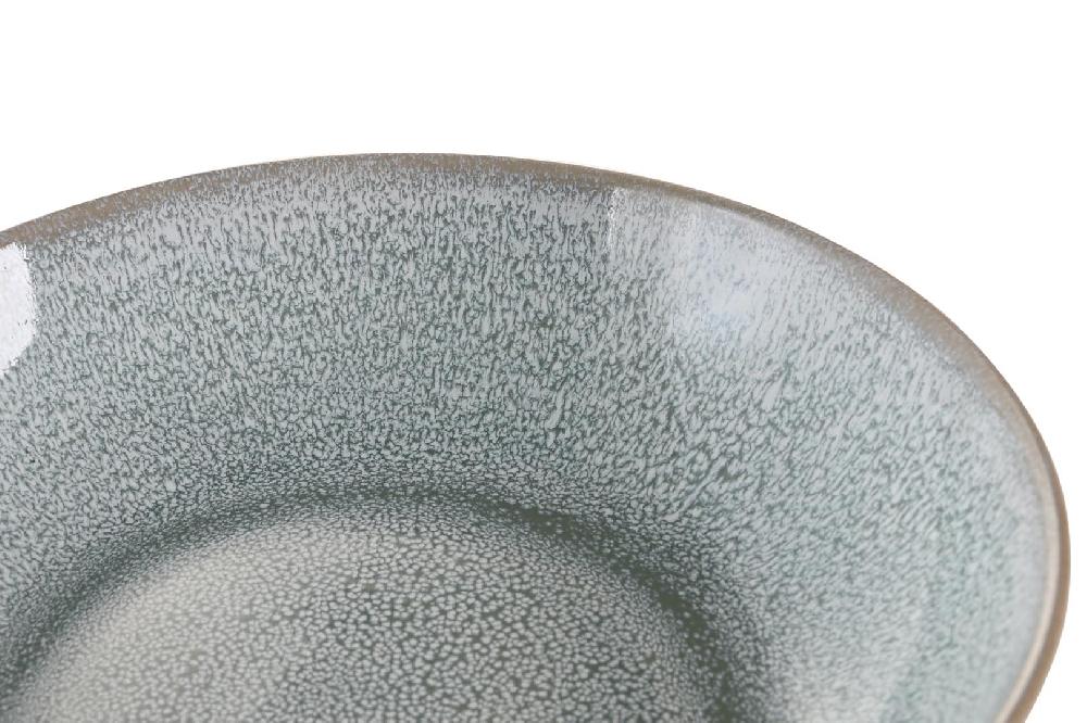 Dekodonia PACK SEIS PLATOS GRES ESMALTADO AZUL GRANDES