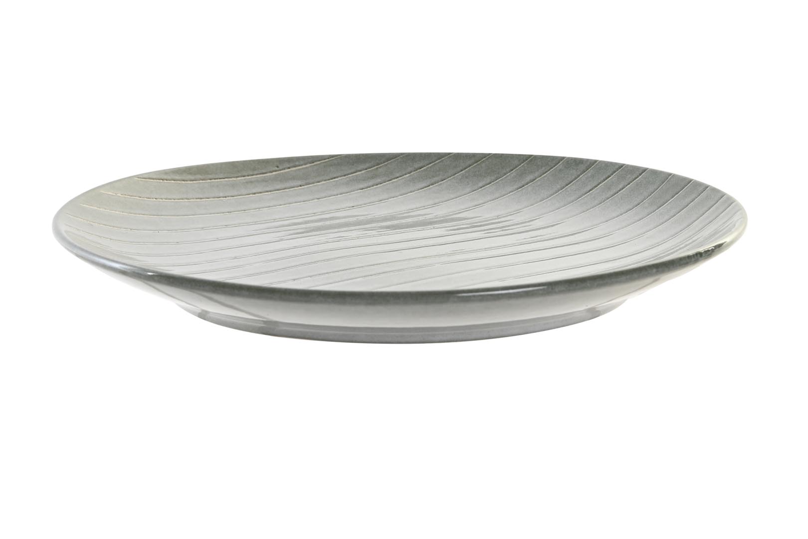 Dekodonia PACK SEIS PLATOS GRES ESMALTADO MEDIANOS VERDES