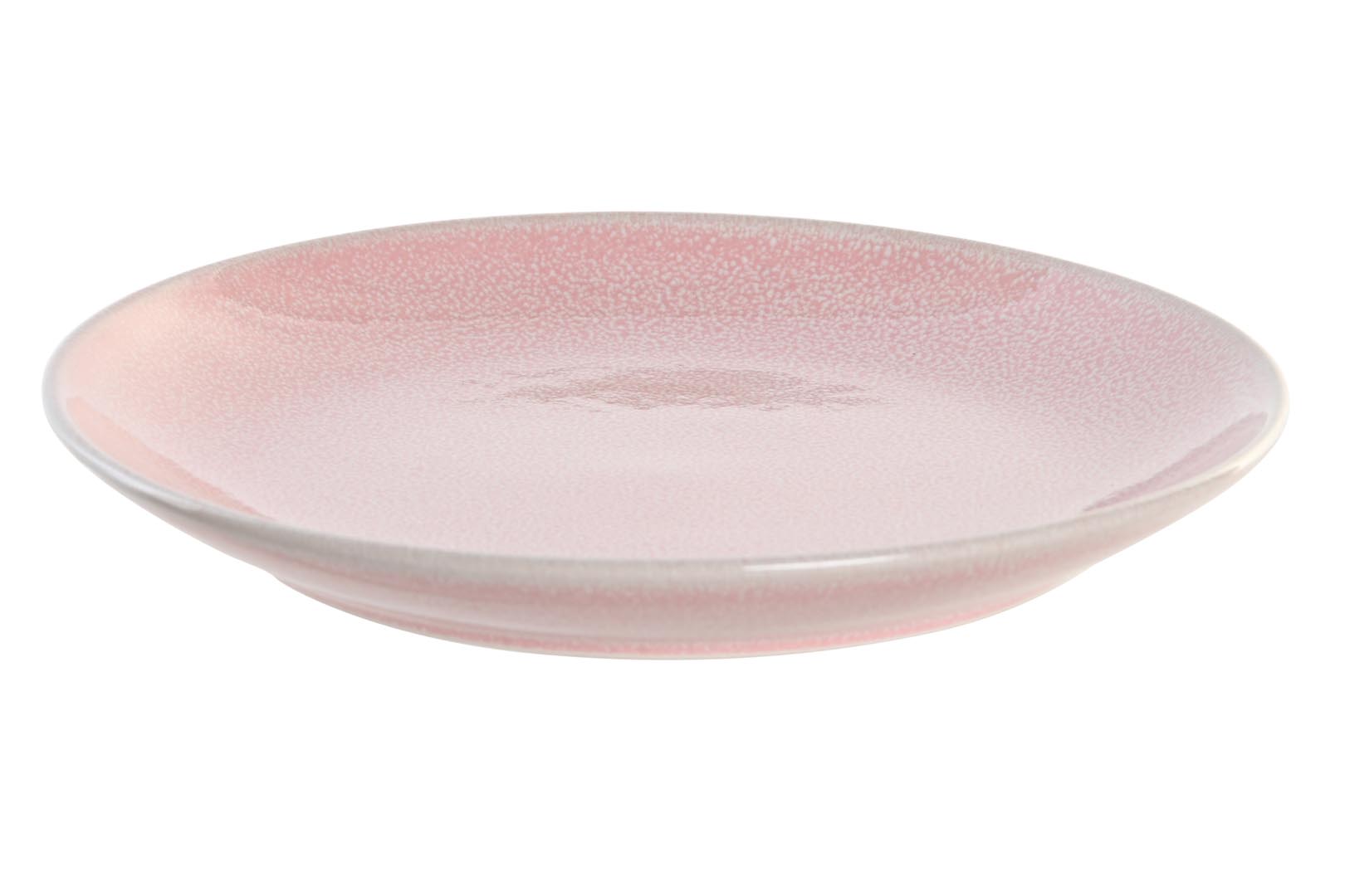 Dekodonia PACK SEIS PLATOS LLANOS PEQUEÑOS GRES ROSAS