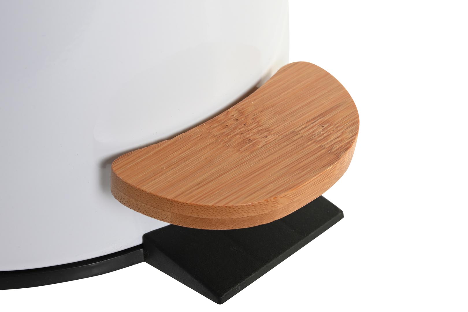 Dekodonia PAPELERA METAL Y BAMBÚ BLANCO BRILLANTE 3L