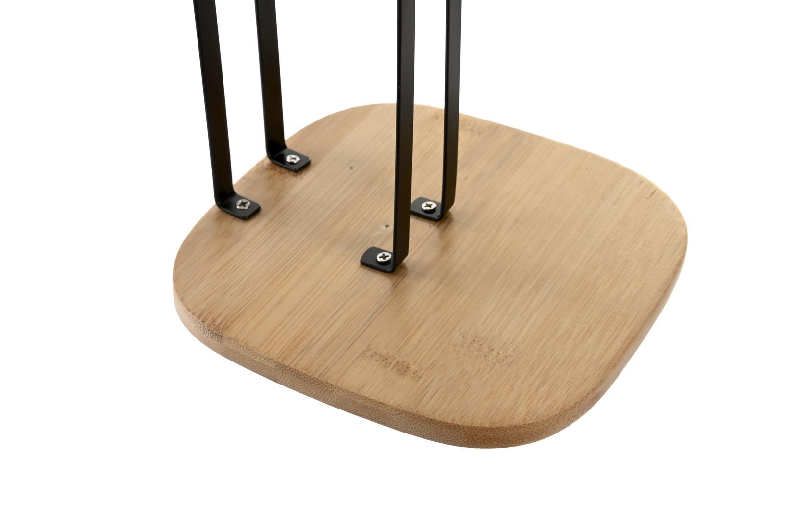 Dekodonia Portarrollos Acero Bambu 16x16x31 3 Negro