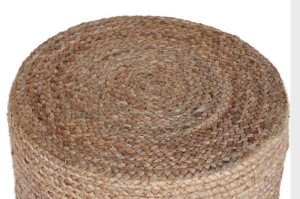 Dekodonia Reposapies Jute Eucalipto 40x40x45 Natural Marron