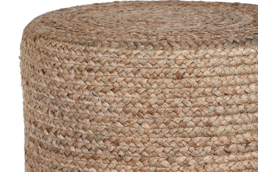 Dekodonia Reposapies Jute Eucalipto 40x40x45 Natural Marron