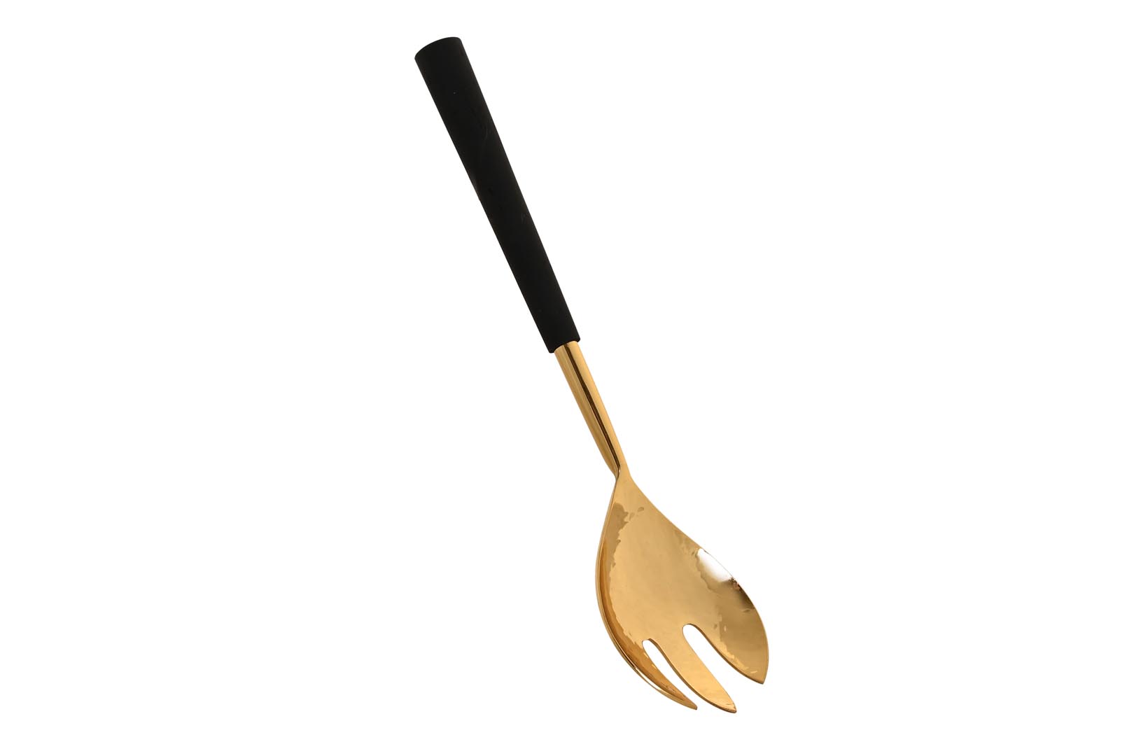 Dekodonia SET CUBIERTOS SERVIR INOX Y ACACIA DORADOS