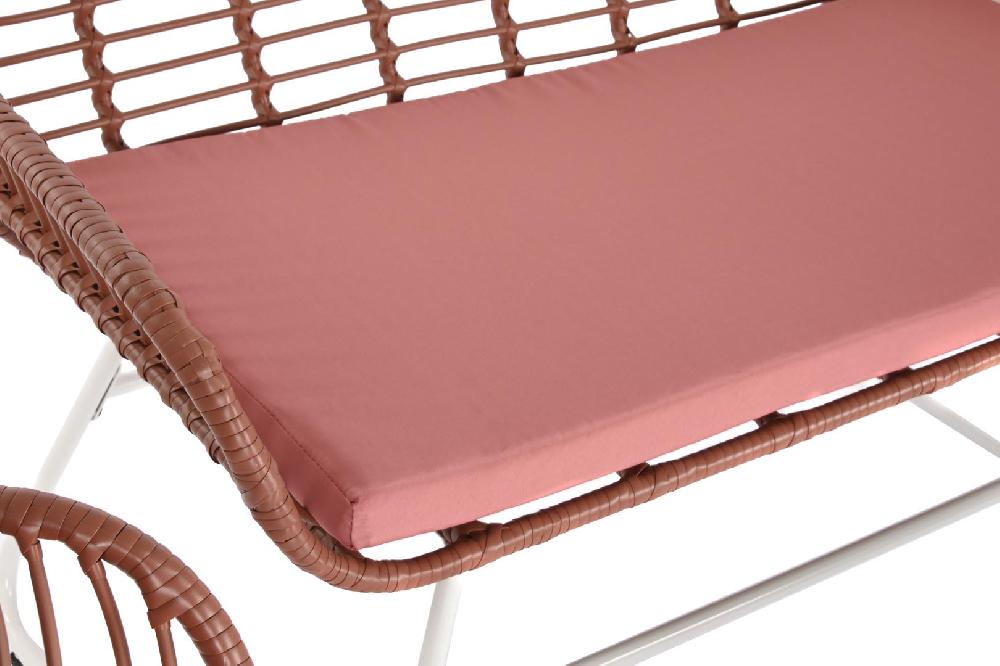 Dekodonia Set Jardín Ratán Sintético Setes Terracota