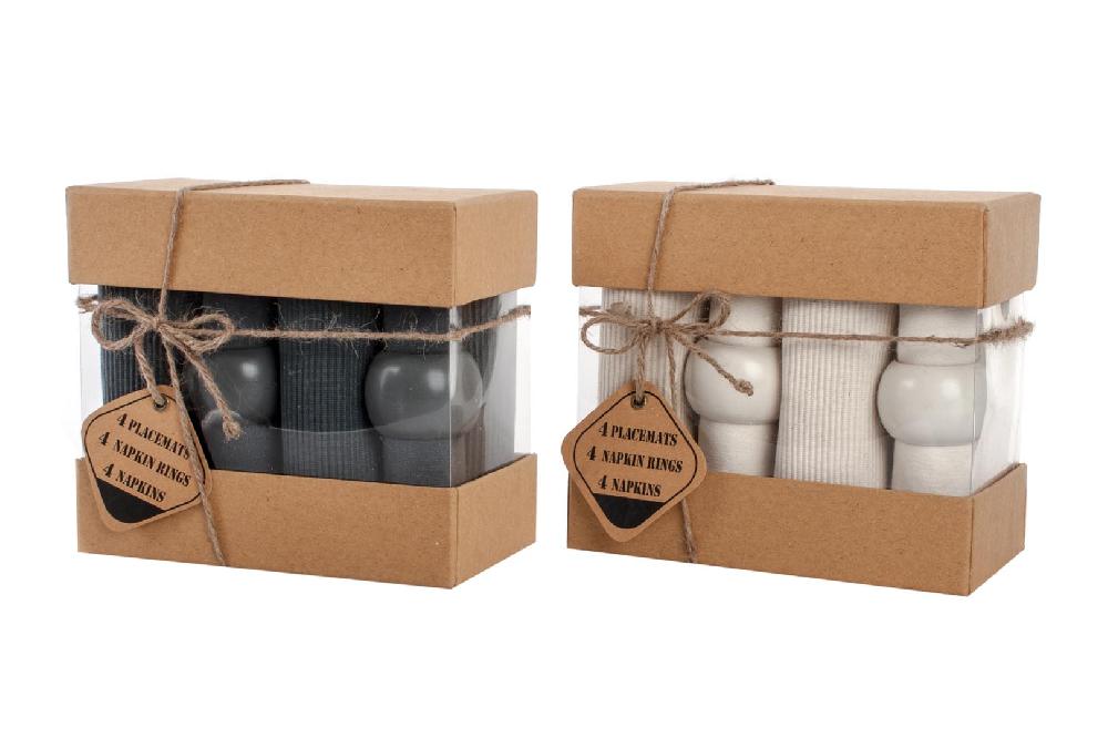 Dekodonia SET MANTELITOS Y SERVILLETAS CON SERVILLETERO