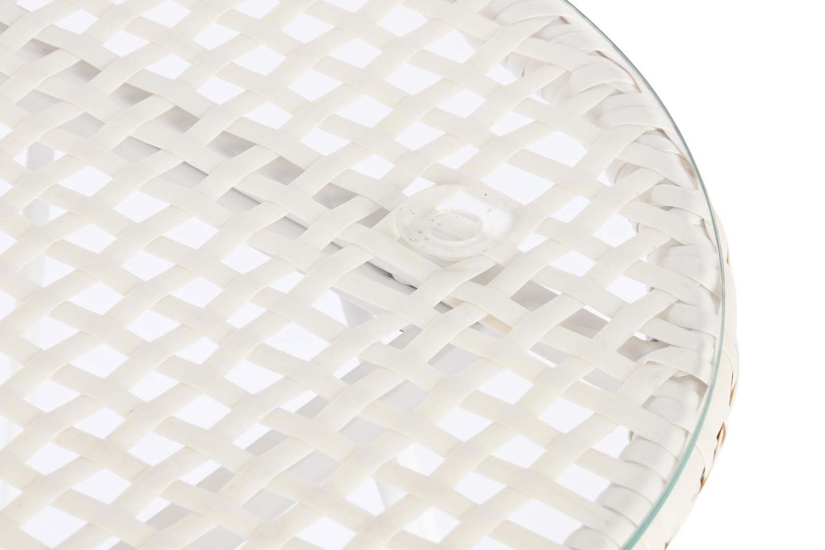 Dekodonia SET SILLAS Y MESA RATÁN SINTÉTICO CON COJINES