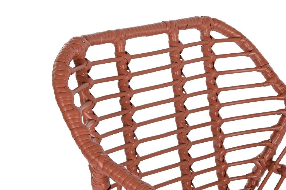 Dekodonia Silla Jardín Ratán Sintético Setes Terracota