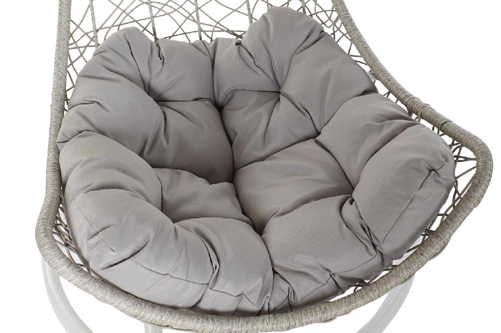 Dekodonia Sillón Ratán Sintético Teco Gris Colgante